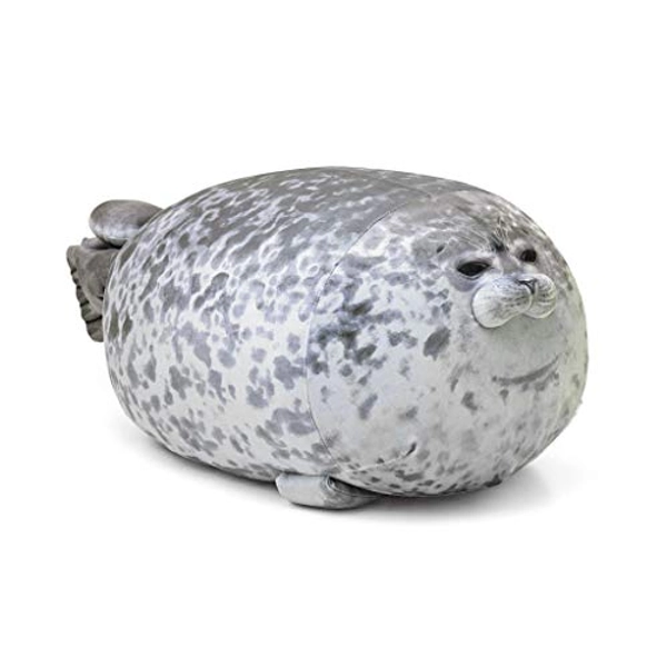 AOLIGE 23.6 Inch Chubby Blob Seal Pillow Stuffed Cotton Plush Animals Toy Big for Kids - Large (Pack of 1)