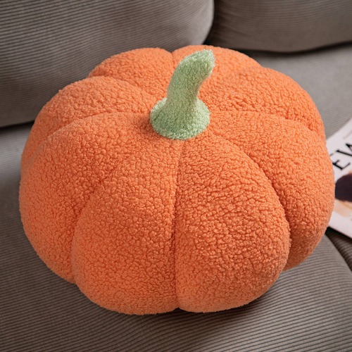 Funny Pumpkin Pillow Halloween Decoration - Orange / 20cm