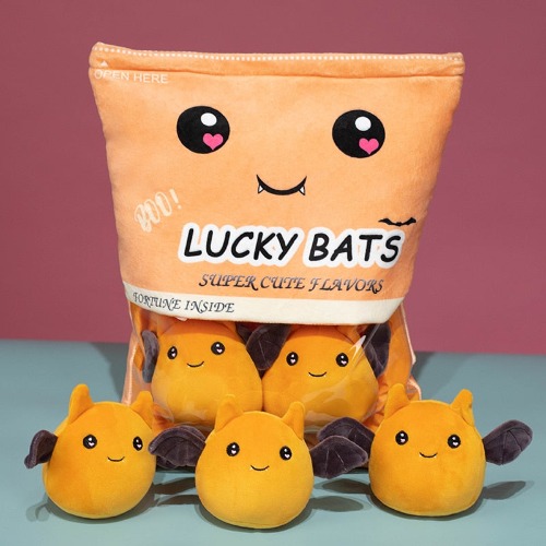 Lucky Bats Mini Plushies (2 Colors) - Blood Orange