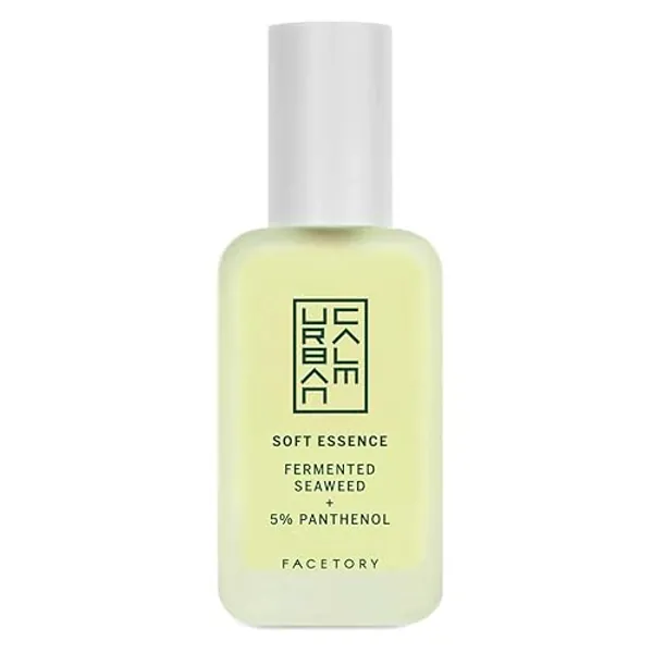 Urban Calm Soft Essence Mini Travel Size - Hydrating Face Toner with 5% Panthenol, Fermented Seaweed, & CICA for Calming Redness - Moisturizing Skin Essence for All Skin Types - 30ml