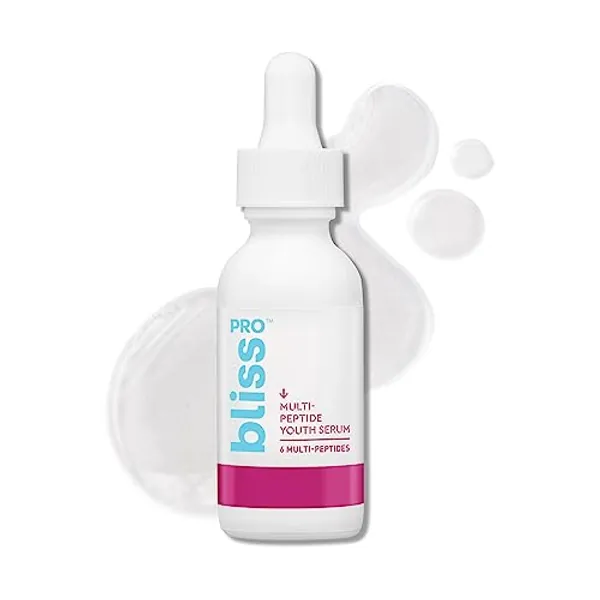 Bliss Multi-Peptide Youth Face Serum - Visibly Improves Lines & Wrinkles -Targets Texture,Tone, and Dryness