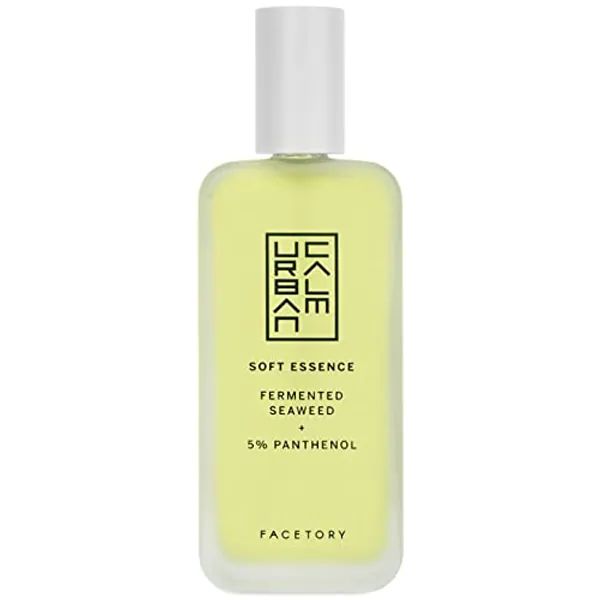 Urban Calm Soft Skin Essence - Hydrating Face Toner with 5% Panthenol, Fermented Seaweed & CICA for Calming Redness - Glow Boosting and Deep Moisturizing Facial Essence for All Skin Types - 120ml