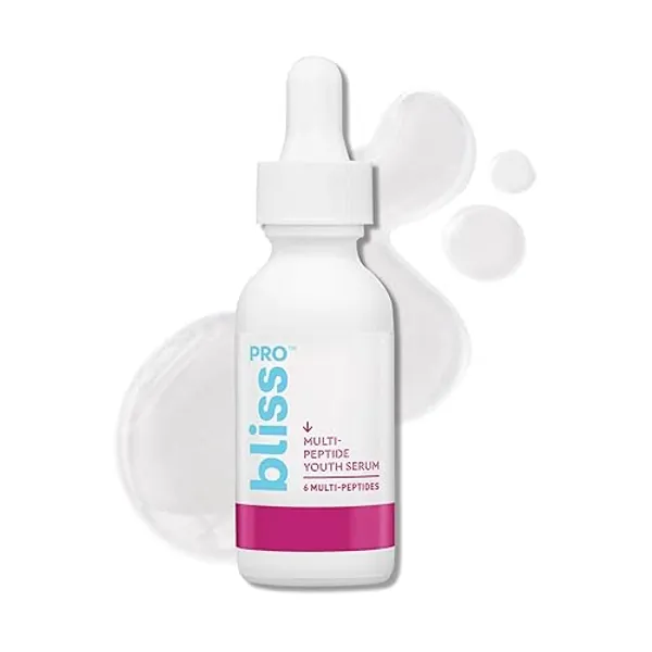 Bliss Multi Peptide Youth Face Serum | Anti-Aging Treatment with Tri-Peptides and Antioxidants | Pore Refining & Resurfacing for Smoother Skin | Vegan & Cruelty-Free | 1 Fl Oz