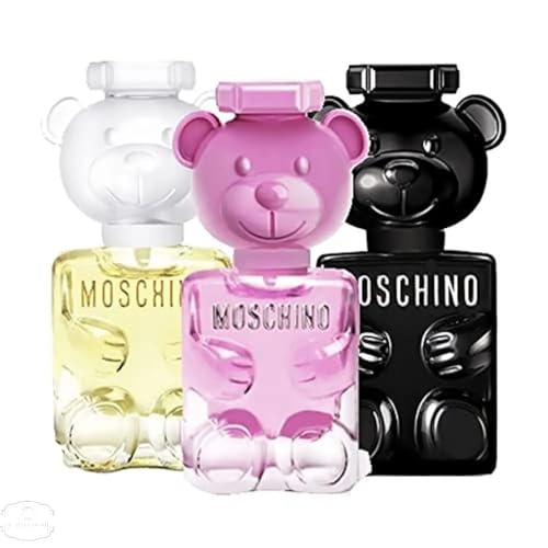 MOSCHINO Toy Mini Perfume Trio Gift Set for Women .17 oz. - Toy Boy, Toy 2 Bubble gum, Toy 2 - 0.17 Fl Oz (Pack of 3)