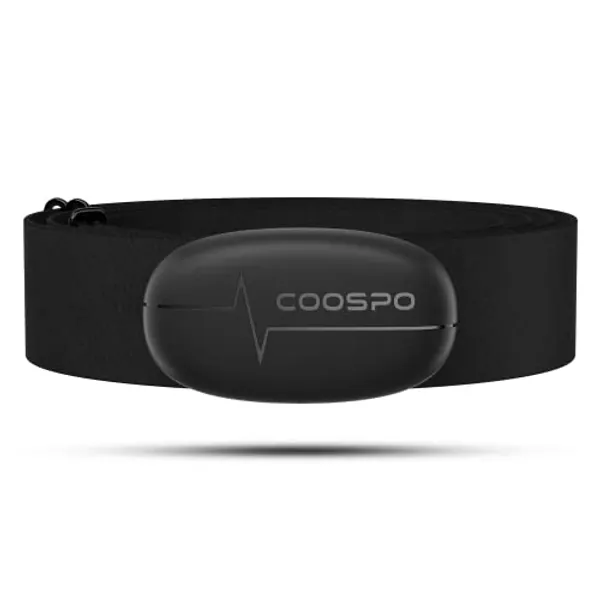 COOSPO Heart Rate Monitor Chest Strap, H6 HRM Bluetooth ANT+ HR Sensor, for Running Cycling Gym Sports