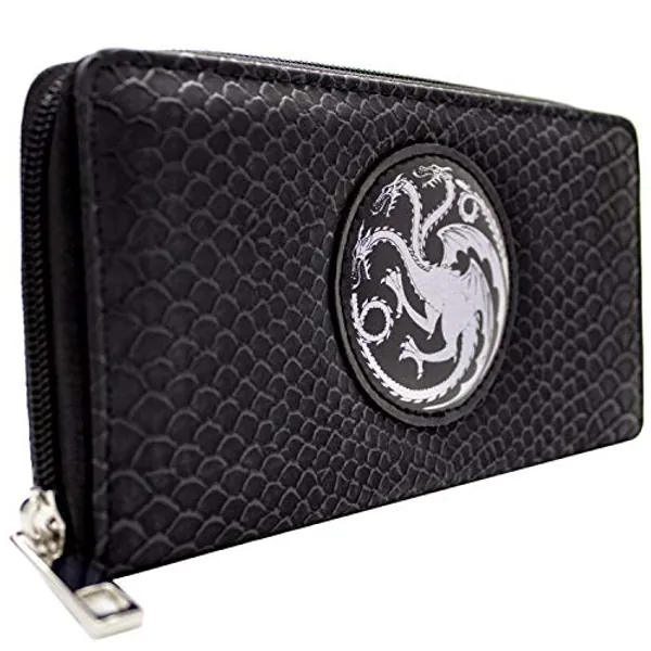Game of Thrones Fire and Blood Purse Clutch Coin Pocket & Card Holder, Black