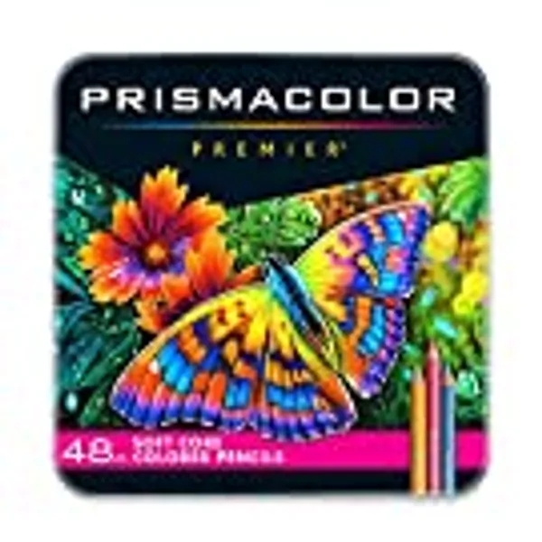 Prismacolor Premier Colored Pencils, Soft Core, 48 Count