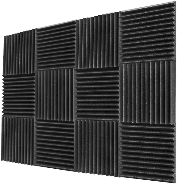12pcs 300x300x25mm Panneaux d’isolation acoustique en mousse acoust...