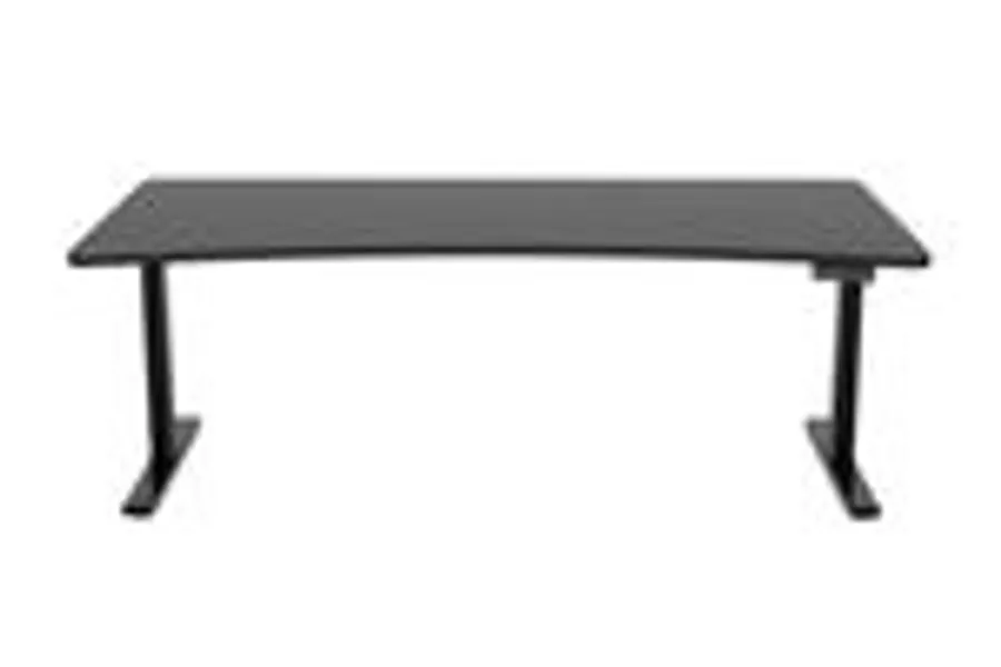 Stehpult elektrisch schwarz 200 x 92 cm