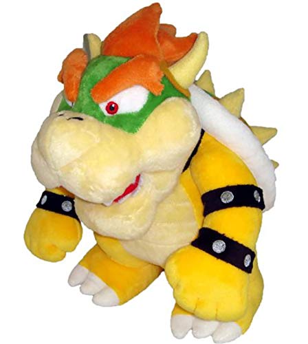 Little Buddy Super Mario All Star Collection 1423 Bowser Stuffed Plush, 10",Multi-Colored - Stuffed Plush