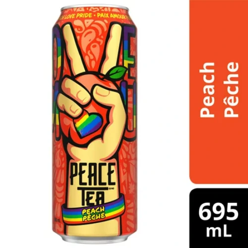 Peace Tea Peach Party Cans, 695 mL, singles