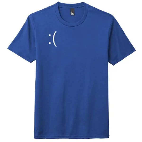 Blue Shirt of Death (BSOD) | Triblend T-Shirt - Royal Blue — Bitwit Store