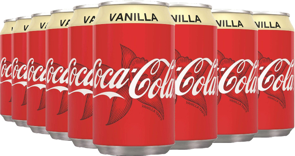 Coca Cola Vanilla -virvoitusjuoma, 330 ml, 24-pack 27,99