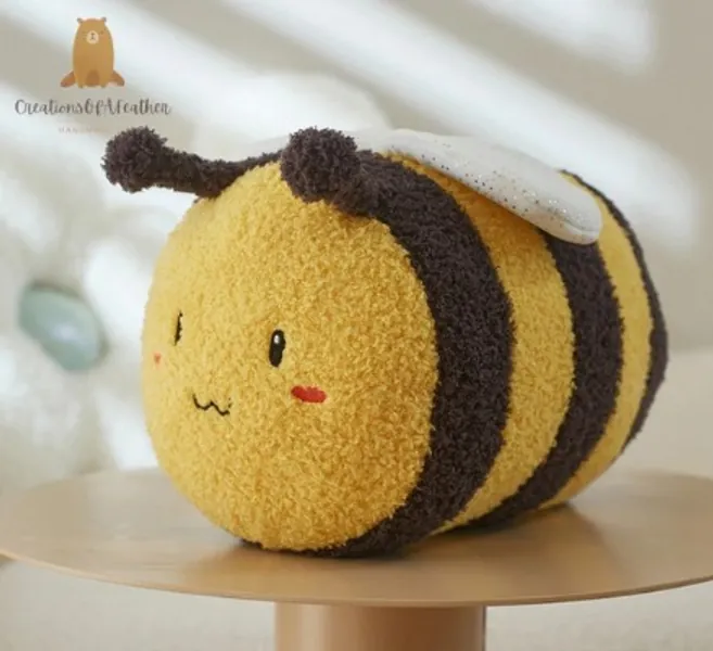 Kawaii Plush Animals Bees Toys Cute Bee Plush Toys Bee | Etsy