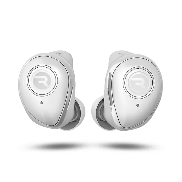 The Performer Raycon Bluetooth Wireless Earbuds with Microphone - E55 True Wireless Bluetooth Earbuds - Bluetooth 5.0 Deep Bass in-Ear Headphones with Wireless Charging - White (Renewed)