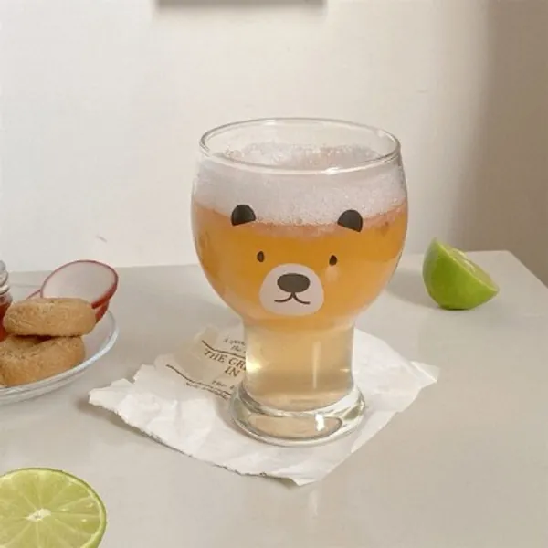 Bear Glass Mug Bear Beer Mug Milk Cup Super Cute Coffee | Etsy