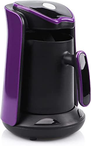 4-Cup Drip Coffee Maker, Auto Keep Warm Function, Smart Anti-Drip System, with Durable Permanent Filter, Compact Drip Coffee Maker (Color : Purple) - Purple