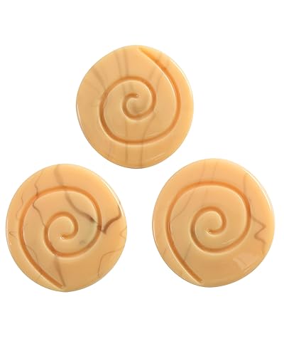 3PCS Princess Costume Brooch for Women Beige Spiral Pins Halloween Cosplay Party Accessories - Beige - 3 PCS