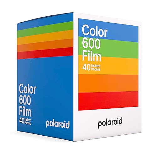 Polaroid Color Film for 600 x40 Pack, 40 Photos (6013) - 40 Photos - White Frame