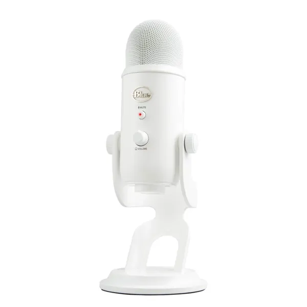 Logitech for Creators Blue Yeti USB Microphone for PC, Podcast, Gaming, Streaming, Studio, Computer Mic - Whiteout - Whiteout Microphone