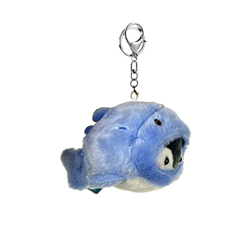 Vitaniya Cute Marine Animal Plush Keychain,Whale Penguin,Cute Keychains Kawaii for Backpacks,Kawaii Animals. (L) - L