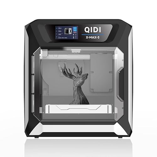 QIDI MAX3 3D Printer, Max 600mm/s High-Speed FDM Printer, Large Printing Size 12.8×12.8×12.4", Core XY All-Metal Structure, Direct Drive Extruder, Auto Leveling, 65℃ Chamber Heat - X-MAX3