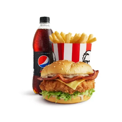 KFC ORIGINAL BACON & CHEESE BURGER COMBO