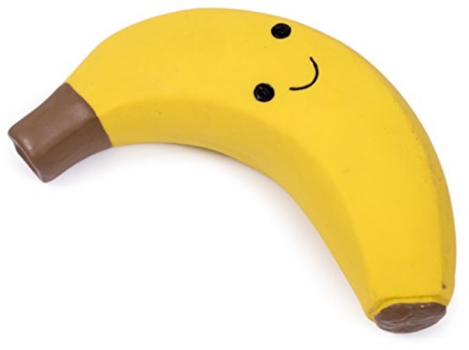 Petface Latex Banana Soft Chew Dog Toy, Large - Banana - Large