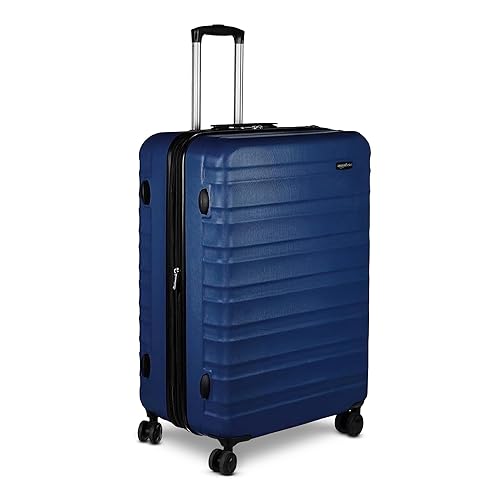Amazon Basics 30" Checked Luggage - Navy Blue