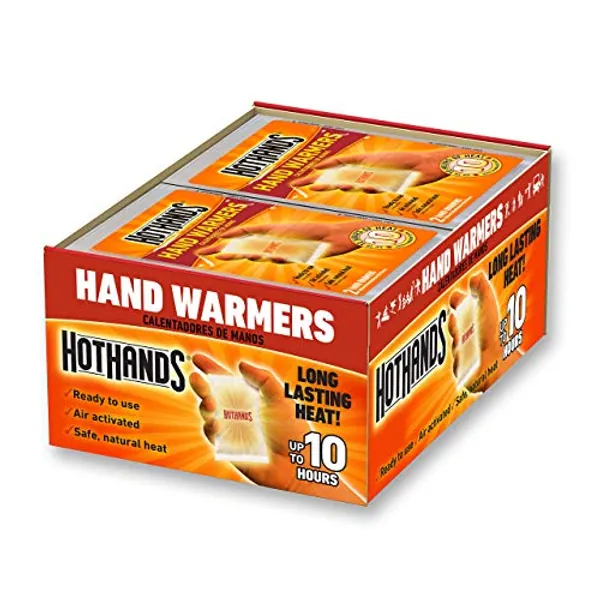 HotHands Hand Warmers - Long Lasting Safe Natural Odorless Air Activated Warmers - Up to 10 Hours of Heat - 40 Pair - Hand Warmers