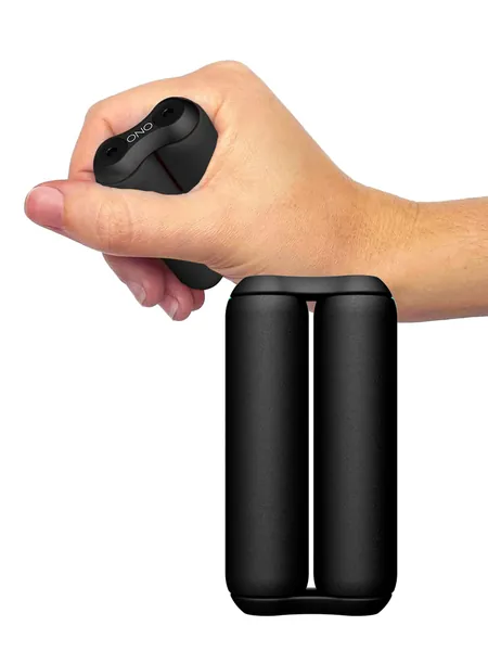 ONO Roller Jr Black - Silent Fidget Toys for Promoting Focus & Stress Relief - Helps Develop Fine Motor Skills & Ease Skin & Nail Picking - Sized for Small Hands, Quiet Sensory Toys for Kids & Teens - Junior Black