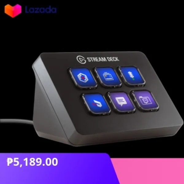 Check out ELGATO STREAM DECK MINI EL-10GAI9901₱5,189.00 only!Get it on Lazada now!