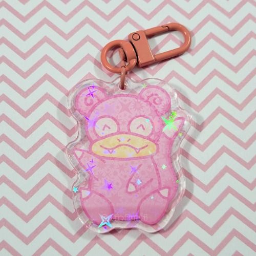 [Pokemon] Slowpoke Acrylic Charm Keychain