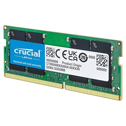 Crucial 32GB Single DDR4 3200 MHz CL22 SODIMM 260-Pin Memory - CT32G4SFD832A - 32GB - 3200MHz
