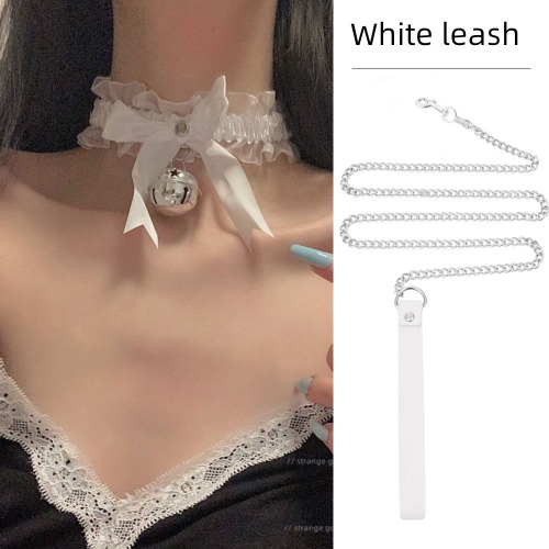 Soul Snatch | Parts: Lace Choker with Bell - Big white bell + white chain