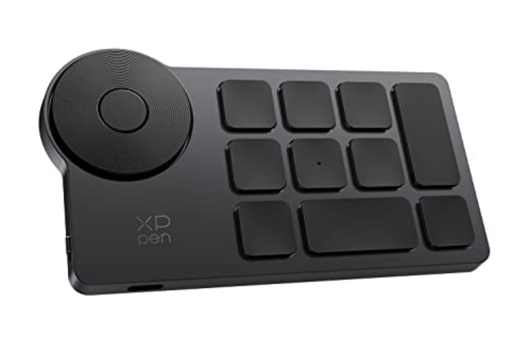 XPPen Mini Keydial ACK05 Wireless Shortcut Keyboard Bluetooth Programmable Express Remote Control with Dial & Customized Express Keys for Drawing Tablet PC MacBook Windows Images Video Editing - ACK05