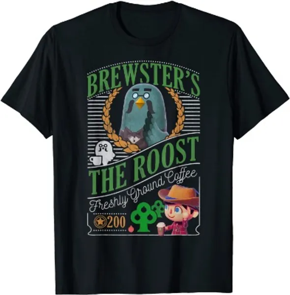 Animal Crossing Brewster's The Roost Cafe Graphic T-Shirt T-Shirt