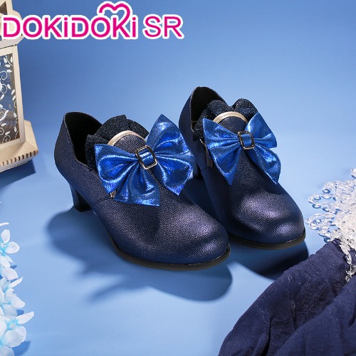 【Size S-2XL】DokiDoki-SR Game Genshin Impact Cosplay Fontaine Furina Costume / Shoes Dark Furina Focalors | Shoes Only-EU37/38-PRESALE