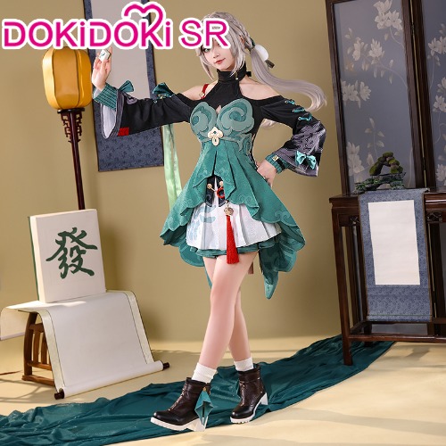 DokiDoki-SR Game Honkai: Star Rail Cosplay Qingque Cosplay Costume Qing Que | M-PRESALE