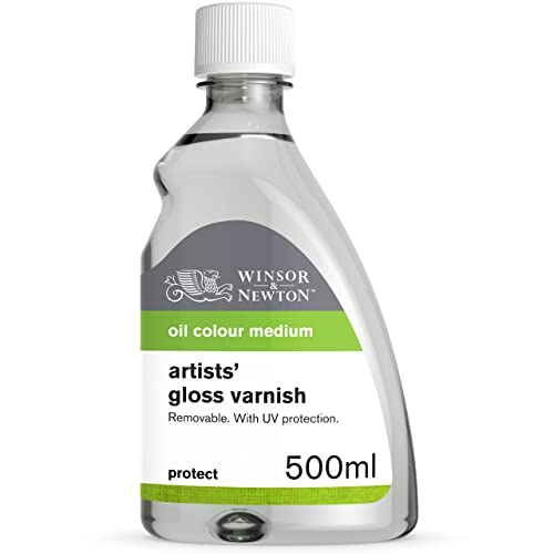 Winsor & Newton Professional Artists' Gloss Varnish, 500ml (16.9-oz) Bottle - 16.9-oz Bottle - Gloss Varnish