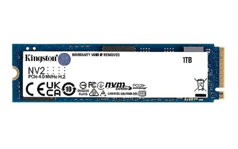 Kingston NV2 1TB M.2 2280 NVMe Internal SSD | PCIe 4.0 Gen 4x4 | Up to 3500 MB/s | SNV2S/1000G - Internal Solid State Drives - 1TB
