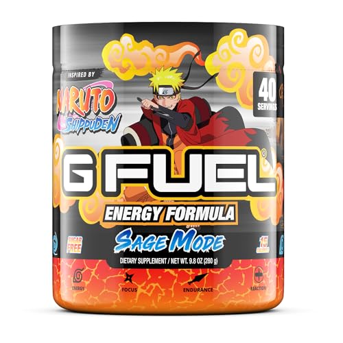 G Fuel Sage Mode Energy Powder, Sugar Free, Clean Caffeine Focus Supplement, Water Mix, Pomelo Fruit + Peaches Flavor, Focus Amino, Vitamin + Antioxidants Blend - 9.8 oz (40 Servings) - Pomelo White Peach