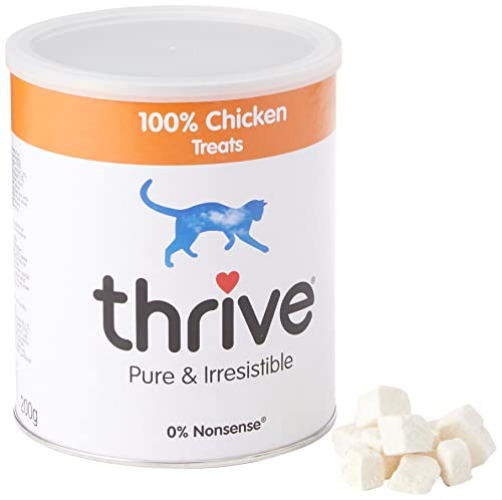 Thrive Cat 100 Percent Chicken Treats MaxiTube, 170g - Chicken - 170 g (Pack of 1)