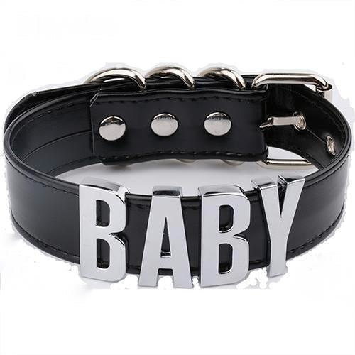 Black Silver Baby Choker