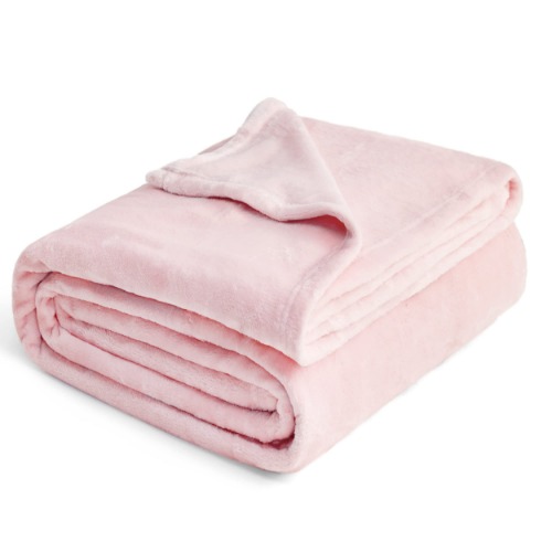 BEDSURE Fleece Blankets King Size Pink - Bed Blanket Soft Lightweight Plush Cozy Fuzzy Luxury Microfiber, 108x90 inches - King/Cal King Pink
