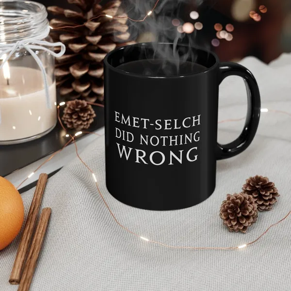 Emet-Selch Did nothing wrong  FFXIV MMORPG 11-ounce Black Mug