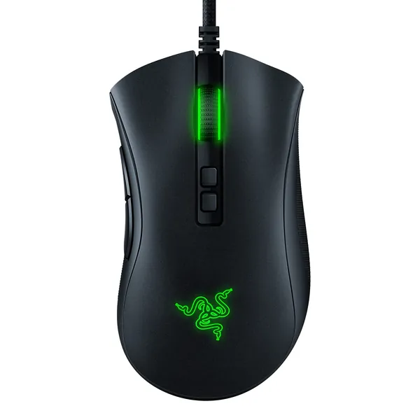 Razer DeathAdder V2 Gaming Mouse: 20K DPI Optical Sensor - Fastest Gaming Mouse Switch - Chroma RGB Lighting - 8 Programmable Buttons - Rubberized Side Grips - Classic Black - Mouse DeathAdder V2 Classic Black