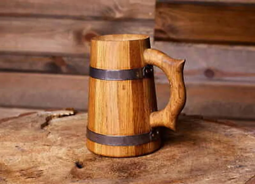 Oak Mug - Handcrafted wooden tankard  | eBay