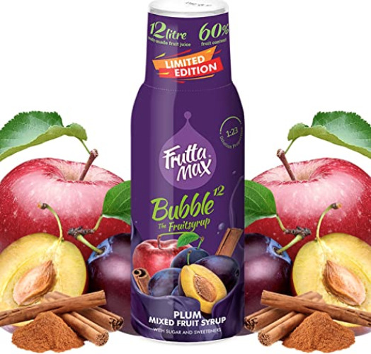 FruttaMax Pflaume-Zimt-Apfel Frucht-sirup Konzentrat "Limited Edition" für Soda Maschine geeignet 500ml