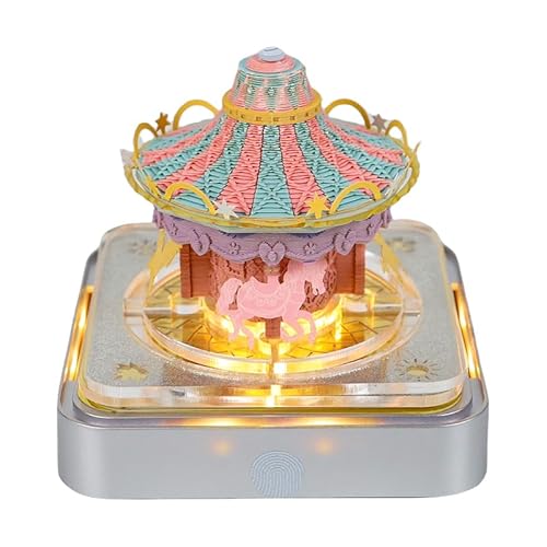 3D Kalender Abreißen 2025, 3D-Notizblock mit LED-Lichtern, tischkalender 2025,Kunstkalender-Skulptur, DIY-Papierschnitzkunst, Haftnotiz, Schreibtisch-Dekoration, Geschenk (C) - C